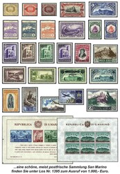 SAN MARINO - 1877/1997, umfangr. meist ** Slg. in 2 dicken ...