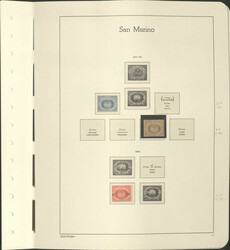 SAN MARINO - 1877/1997, umfangr. meist ** Slg. in 2 dicken ...
