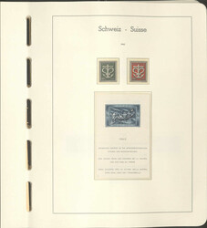 SCHWEIZ - 1945/68, ** Slg. im Leuchtturm-Falzlos-Vordruckalbum, dabei ...
