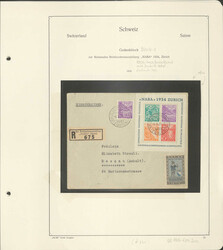 SCHWEIZ - 1850/2008 u. 2010/18, reichhalt. # Slg. in 3 KA/BE bzw. ...