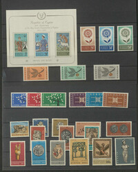 ZYPERN - 1960/66, ** Slg. mit besseren wie Nr. 179/93, 202/14, 215/17 ...