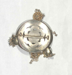 BROSCHE - 1887, silberne Brosche von David Andersen, Christiania in ...