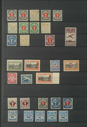 DANZIG - * Partie mit gepr. Werten ab Aufdrucken, mit u.a. Nr. 16 mit ...