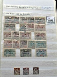 NORDAFRIKA - tolle Slg., hier ein beachtlicher Teil Obock, umfangr. ...