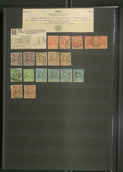 HAITI - 1881/98, sehr umfangr. Slg. der Klassik-Ausg. mit ...