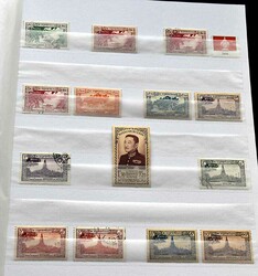 ASIEN - Posten mit Slgn. der versch. Länder, dabei Laos, Kambodscha, ...