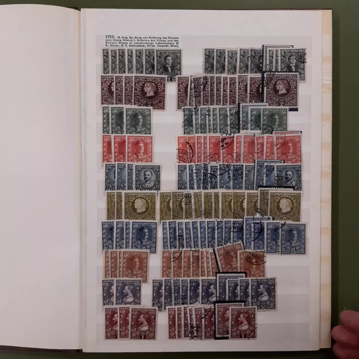 MONTENEGRO -enormer Best. in 4 teils fetten Steckbüchern mit nur ...