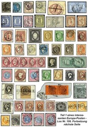 EUROPA - interess. Posten klass. sowie semiklass. Werte verschied. ...