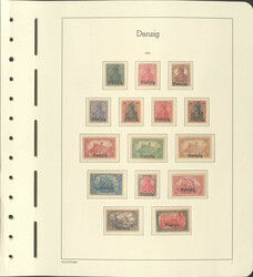 DANZIG - tolle Spez.-Slg. in 3 Leuchtt.-Alben ab den Überdrucken mit ...
