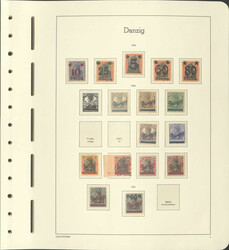 DANZIG - tolle Spez.-Slg. in 3 Leuchtt.-Alben ab den Überdrucken mit ...