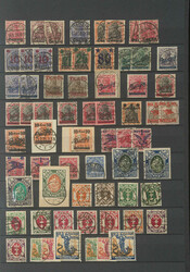 DANZIG - umfangr. # Dubl.-Partie ab Aufdrucken mit bess. u. mittleren ...