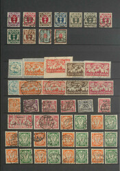 DANZIG - umfangr. # Dubl.-Partie ab Aufdrucken mit bess. u. mittleren ...