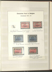 LANDPOST IN BELGIEN - Partie im grossen Steckbuch, teils spez. mit ...