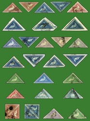 KAP DER GUTEN HOFFNUNG - nette Kollektion Dreiecks-Marken in vielfach ...