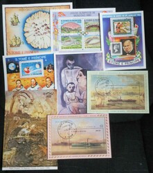 ST.THOMAS, PRINZENINSELN - kleine # Block-Slg. ex Bl. 2/152, u.a. Bl. ...