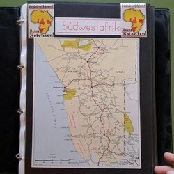 SÜDWESTAFRIKA - Slg. in 2 grossen Alben, dabei ein paar Dt ...