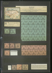 HONDURAS - 1866/98, interess. u. ungewöhnlich reichhaltige Slg. der ...