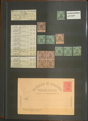 HONDURAS - 1866/98, interess. u. ungewöhnlich reichhaltige Slg. der ...