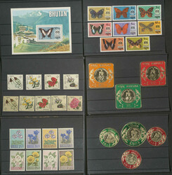BHUTAN - sauberer ** Bestand auf Steckkarten mit vielen guten ...