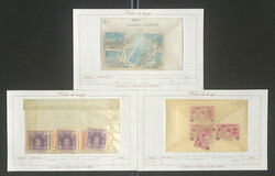 BIRMA - interess. ** Partie auf alten Loskarten in Schachtel, mit ...