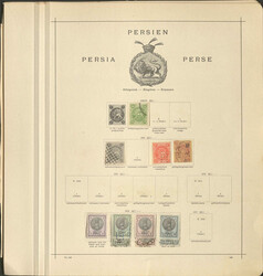 PERSIEN - alte Slg. ab etwa 1875 bis Mitte der 1920er-Jahre auf ...