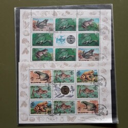 NORDKOREA - umfangr. Dubl.-Bestand in 3 grossen, meist dicken ...