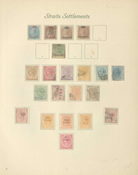 STRAITS SETTLEMENTS - Slg. ab der Nr. 1 mit zahlr. bess. Werten auf ...