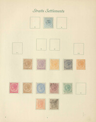 STRAITS SETTLEMENTS - Slg. ab der Nr. 1 mit zahlr. bess. Werten auf ...