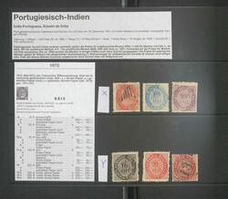 PORTUG.INDIEN - 1872/83, interess. Slg. der Klassik-Ausg. mit 82 ...
