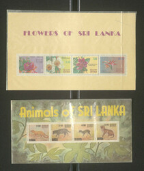 SRI LANKA - ** Tütenlager mit vielen versch. Marken u. Blocks, teils ...