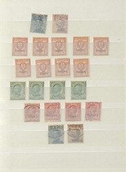 ÄGÄISCHE INSELN - Partie ab Nr. 1/2, Freimarken 1912 mit alleine 9 ...