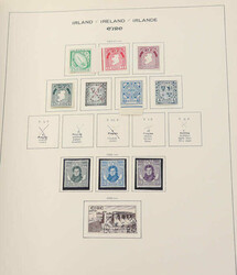 IRLAND - Grundstockslg. im Schaubek-Album, dabei frühe Ausgaben, ...