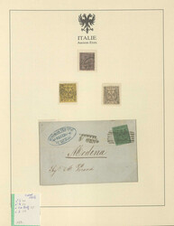 ALTITAL.STAATEN - Slg. im Lindner-Ringbinder auf Blättern aufgezogen ...