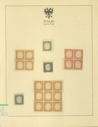 ALTITAL.STAATEN - Slg. im Lindner-Ringbinder auf Blättern aufgezogen ...