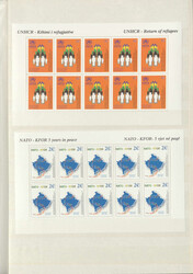 KOSOVO - 2000/06, kpl. ** Slg. auf Safe-Dual-Vordruckblättern incl. ...