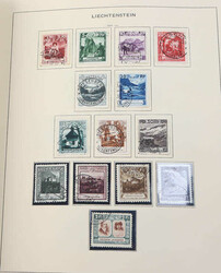 LIECHTENSTEIN - 1912/92, Slg. im dicken Schaubek-Vordruck-Album mit ...