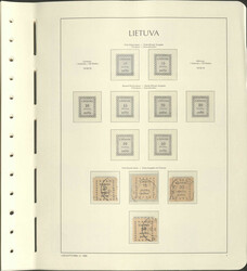 LITAUEN - 1919/40, sehr umfangr. Slg. in 2 Leuchtt.-Alben, teils spez ...