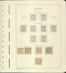 LITAUEN - 1919/2000, umfangr. # Slg. im Leuchtt ...