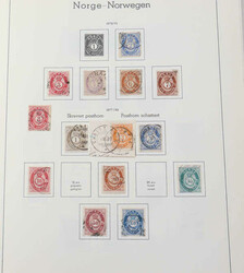 NORWEGEN - 1851/1972, Slg. im Leuchtt.-Album mit etl. frühen Ausg. ...