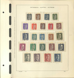 ÖSTERREICH - 1945/96, 2bändige Vordruck-Slg. mit allen guten ...