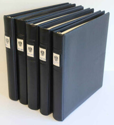 ÖSTERREICH - 1958/2001, schöne ** Slg., kpl. in 5 schwarzen ...