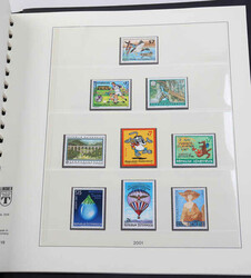 ÖSTERREICH - 1958/2001, schöne ** Slg., kpl. in 5 schwarzen ...