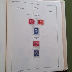 SCHWEIZ - 1854/1962, umfangr., meist # Slg. im Klemmbinder ab den ...