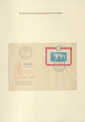 SCHWEIZ - 1951/68, Slg. a. Blättern aufgezogen mit FDCs, Blocks wie ...
