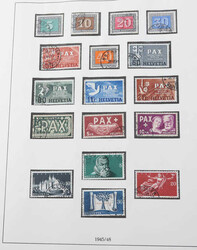 SCHWEIZ - 1938/73, Slg. im Lindner-Falzlosalbum mit vielen kpl. ...