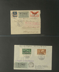 SCHWEIZ - schöne Slg. v. 21 Flugpost-Belegen im Album, meist der ...