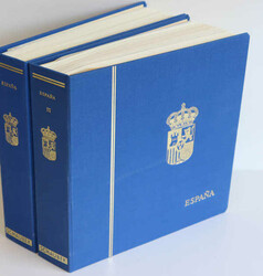 SPANIEN - 1960/94, Slg. in 2 schönen, dicken Schaubek-Vordruckalben, ...