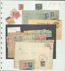 TSCHECHOSLOWAKEI - STEMPEL-SAMMLUNG, umfangr. 3bändige Stempel-Slg. ...