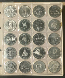 MÜNZEN - interessantes Konvolut in mehreren Alben, Etuis u. ...