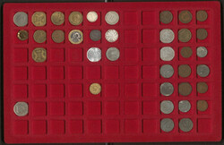 MÜNZEN - grosse Schatulle mit u.a. diversen Silbermünzen incl. 5/10 ...